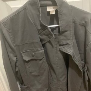 LOFT lightweight gray jacket size XL